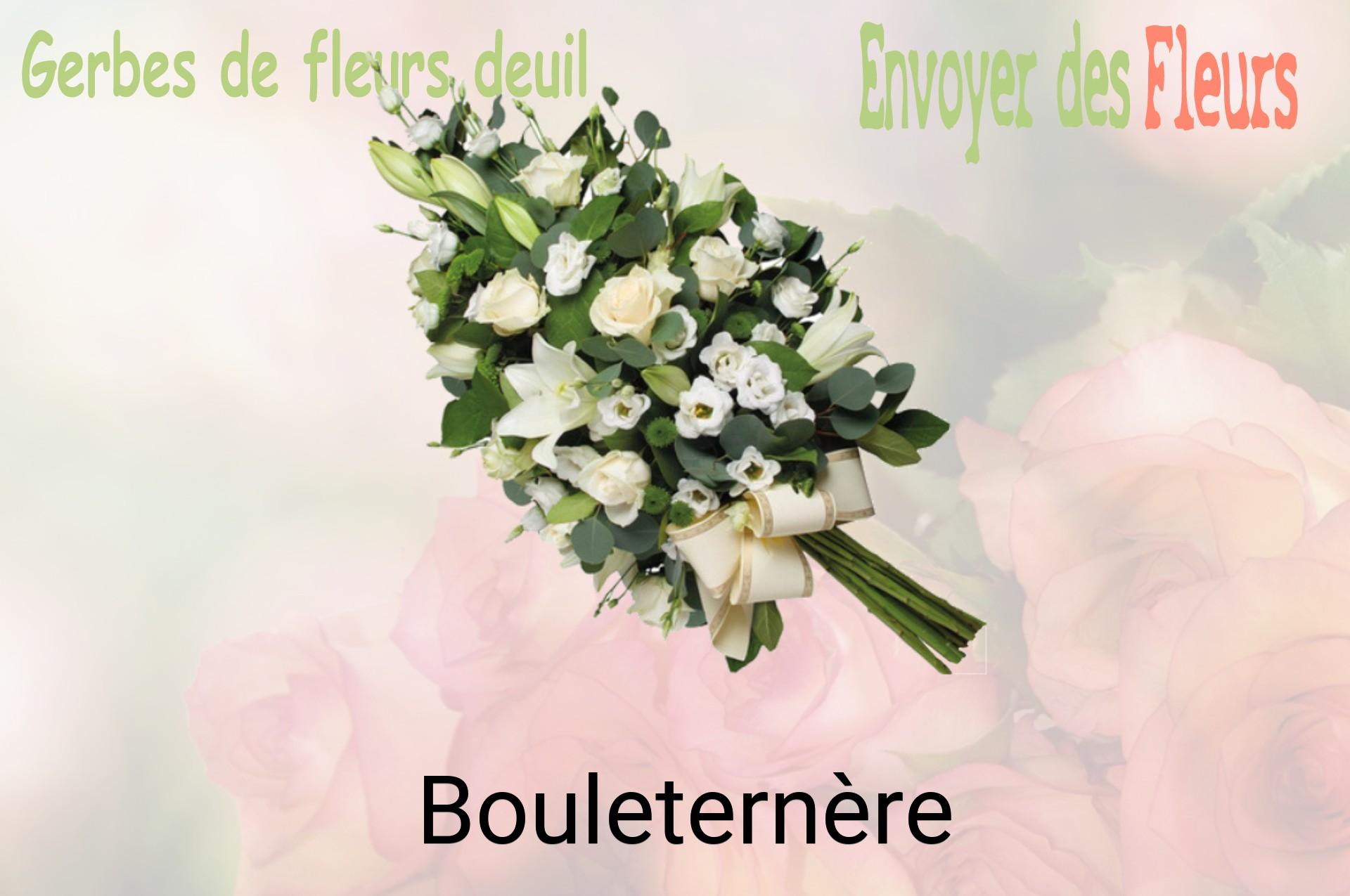 Gerbe de fleurs de deuil livrée à Bouleternère